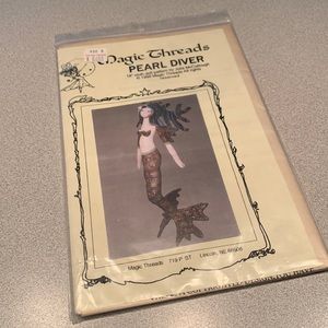 Vintage 1996 Magic Threads Pearl Diver Pattern for 18” Doll